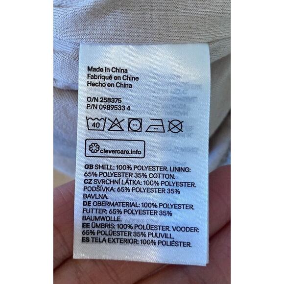 H&M Sherpa Full Zip Jacket Size Large Women’s Beige - Picture 5 of 9